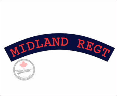 'Midland Regiment WWII Shoulder Flash' Premium Vinyl Decal / Sticker