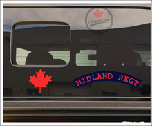 'Midland Regiment WWII Shoulder Flash' Premium Vinyl Decal / Sticker