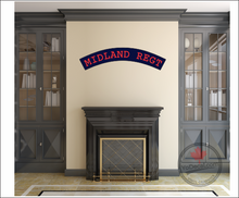 'Midland Regiment WWII Shoulder Flash' Premium Vinyl Decal / Sticker