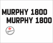 Murphy Aircraft 'Murphy 1800' Floats Logo Premium Vinyl Decal Sticker
