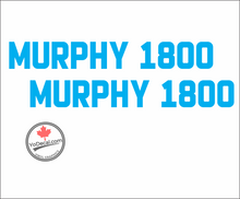 Murphy Aircraft 'Murphy 1800' Floats Logo Premium Vinyl Decal Sticker
