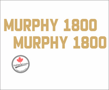 Murphy Aircraft 'Murphy 1800' Floats Logo Premium Vinyl Decal Sticker