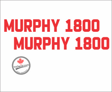 Murphy Aircraft 'Murphy 1800' Floats Logo Premium Vinyl Decal Sticker