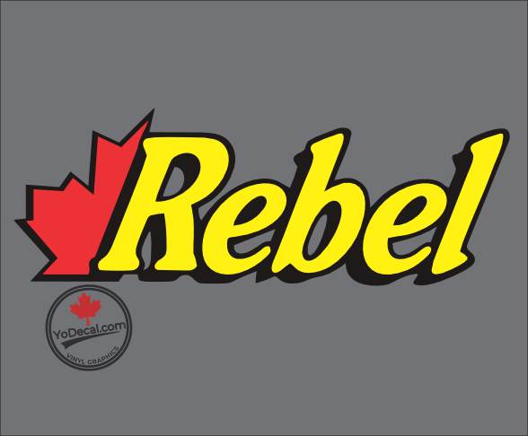 'Murphy Rebel Maple Leaf Logo' Vinyl Decal Sticker – YoDecal.com