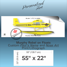 Murphy Rebel on Floats PERSONALIZED Aircraft Side Profile Art Print / Lithograph