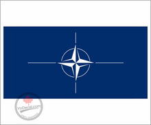 'NATO (North Atlantic Treaty Organization) Flag' Premium Vinyl Decal Sticker