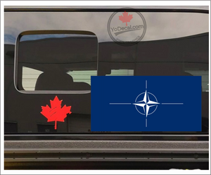 'NATO (North Atlantic Treaty Organization) Flag' Premium Vinyl Decal Sticker