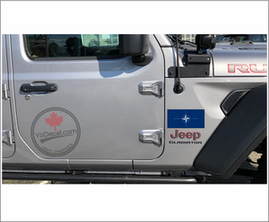 'NATO (North Atlantic Treaty Organization) Flag' Premium Vinyl Decal Sticker