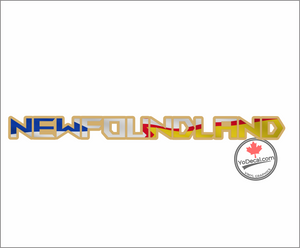 NEWFOUNDLAND Newfoundland Flag - Full Colour' Premium Vinyl Decal