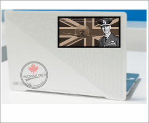 'Nice Luftwaffe You've Got There (Hugh Dowding & Spitfire)' Premium Vinyl Decal / Sticker