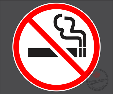 'No Smoking 1' Premium Vinyl Decal / Sticker