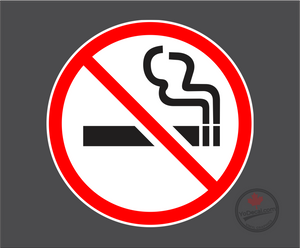 'No Smoking Sign' Premium Vinyl Decal / Sticker