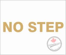 'No Step' Premium Vinyl Decal / Sticker