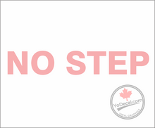 'No Step' Premium Vinyl Decal / Sticker