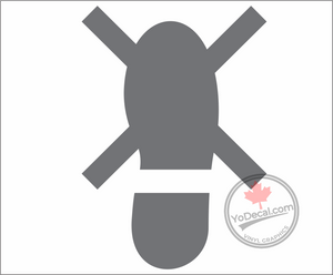 'No Step Shoe Silhouette' Premium Vinyl Decal / Sticker