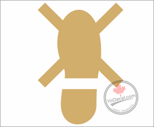'No Step Shoe Silhouette' Premium Vinyl Decal / Sticker