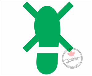 'No Step Shoe Silhouette' Premium Vinyl Decal / Sticker