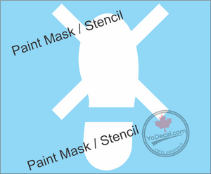 'No Step Shoe Silhouette' Premium Vinyl Decal / Sticker