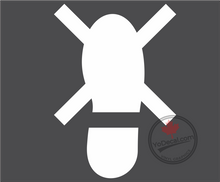 'No Step Shoe Silhouette' Premium Vinyl Decal / Sticker