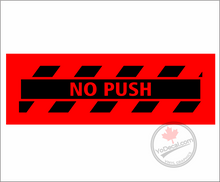 'No Push Hash Lines' Premium Vinyl Decal