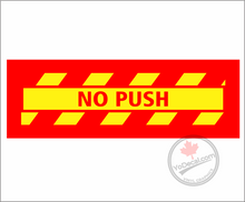 'No Push Hash Lines' Premium Vinyl Decal