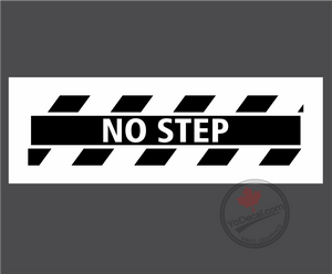 'No Step Hash Lines' Premium Vinyl Decal