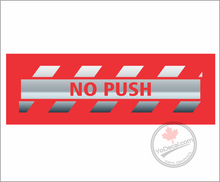 'No Push Hash Lines' Premium Vinyl Decal