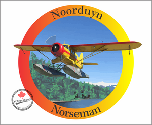 'Noorduyn Norseman on Floats' Premium Vinyl Decal / Sticker