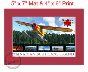 'Norseman Canadian Bushplane Legend (Mounted ARTISTIC PRINT)' Premium Wall Art