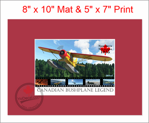 'Norseman Canadian Bushplane Legend (Mounted ARTISTIC PRINT)' Premium Wall Art