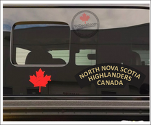'North Nova Scotia Highlanders' WWII Shoulder Flash Premium Vinyl Decal / Sticker
