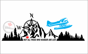 'Not All Those Who Wander Are Lost - Beaver' Premium Vinyl Decal