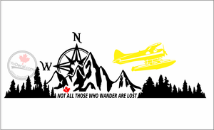 'Not All Those Who Wander Are Lost - Beaver' Premium Vinyl Decal