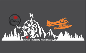 'Not All Those Who Wander Are Lost - Beaver' Premium Vinyl Decal