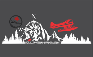 'Not All Those Who Wander Are Lost - Beaver' Premium Vinyl Decal