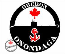 'Oberon Onondaga with Anchor' Premium Vinyl Decal