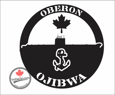 'Oberon Ojibwa with Anchor' Premium Vinyl Decal