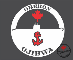 'Oberon Ojibwa with Anchor' Premium Vinyl Decal