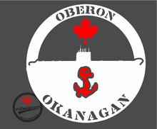 'Oberon Okanagan with Anchor' Premium Vinyl Decal