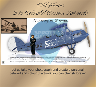 Old Photos Into Colourful Custom Artwork Print / Lithograph