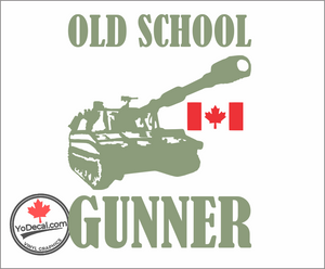 Old School Gunner M109' Premium Vinyl Decal