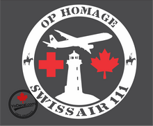 'Op Homage Swissair 111 RCMP' Premium Vinyl Decal / Sticker