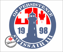 'Op Persistence Swissair 111' Premium Vinyl Decal / Sticker