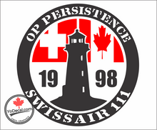 'Op Persistence Swissair 111' Premium Vinyl Decal / Sticker