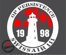 'Op Persistence Swissair 111' Premium Vinyl Decal / Sticker