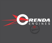 'Orenda Engines Logo' Premium Vinyl Decal Stencil Sticker
