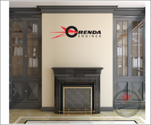 'Orenda Engines Logo' Premium Vinyl Decal Stencil Sticker