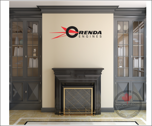 'Orenda Engines Logo' Premium Vinyl Decal Stencil Sticker