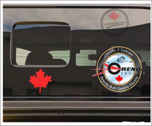 'Orenda-Built GE J79-OEL-7 Turbojet Engine' Premium Vinyl Decal Sticker