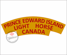 'Prince Edward Island Light Horse WWII Shoulder Flash' Premium Vinyl Decal / Sticker